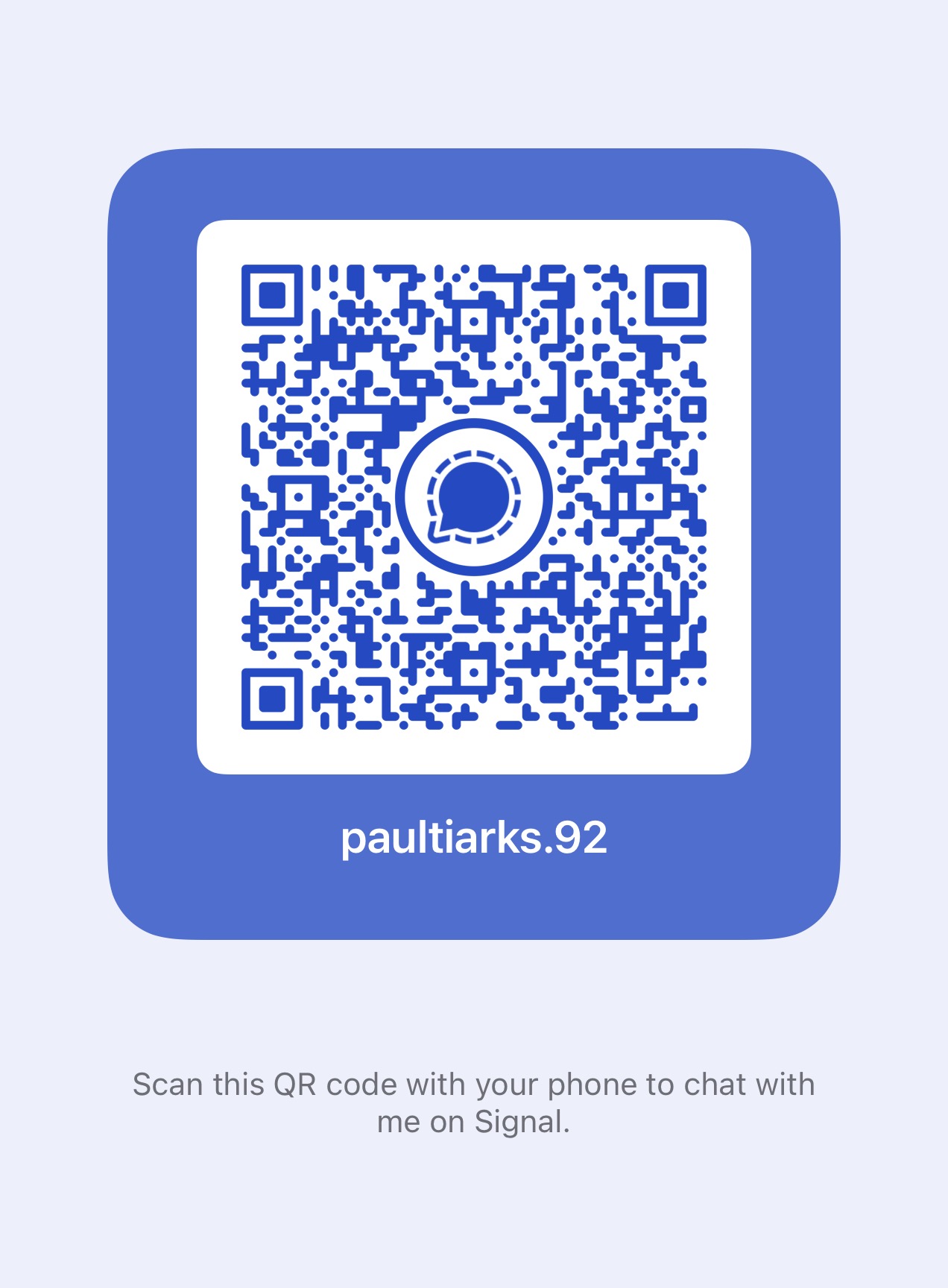 Contact me on Signal